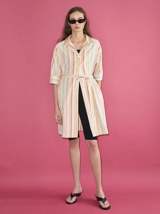 Grove 21Resort Lay Robe [ORANGE STRIPE]