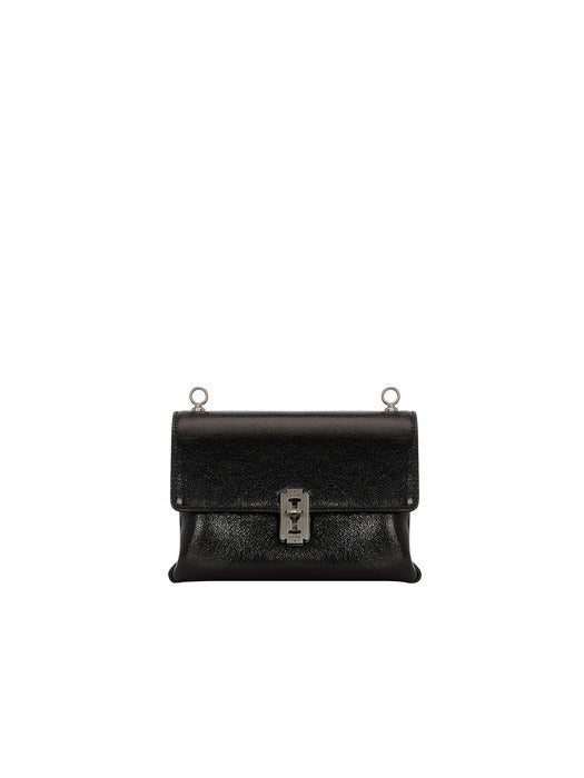 [vunque] Toque Baguette Mini Crossbody Bag — Black