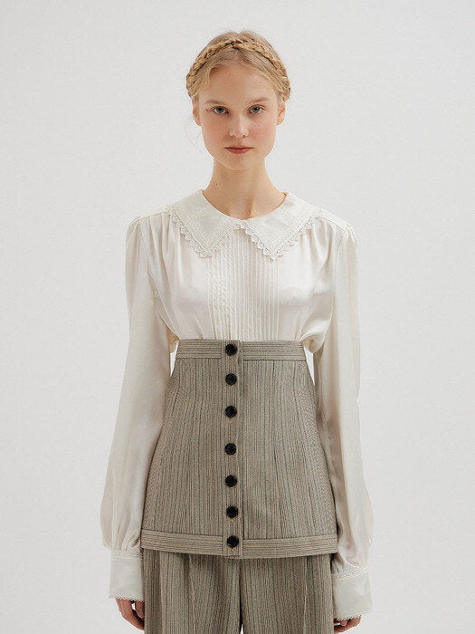 Eenk Torso Striped Bustier - Grey Stripe