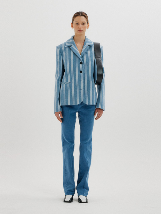 [EENK] Tissy Bootcut Denim Pants - Sky Blue