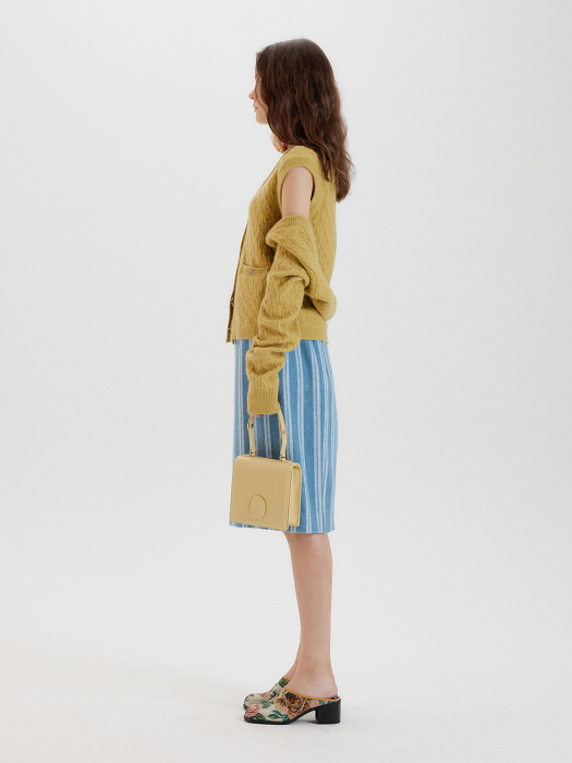 Eenk Tag Bolero & Vest Set Cardigan - Yellow