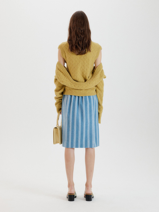 Eenk Tag Bolero & Vest Set Cardigan - Yellow