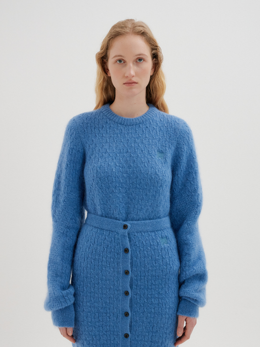 Eenk Toki Cable Knit Pullover - Lavender