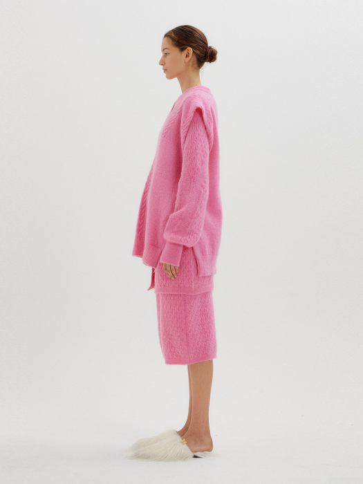 Eenk Tiki Transformable Knit Vest - Pink