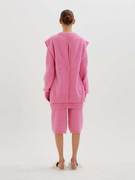 Eenk Tiki Transformable Knit Vest - Pink