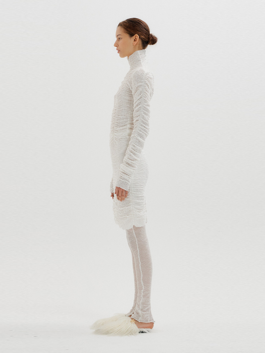Eenk Thing Lace Jacquard Leggings - White