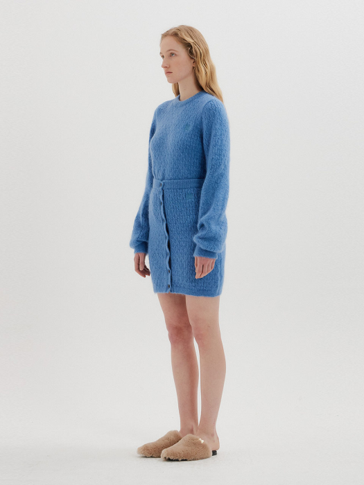 Eenk Toko Cable Knit Skirt - Lavender