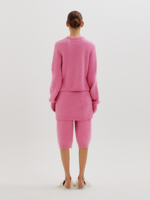Eenk Toki Cable Knit Pullover - Pink