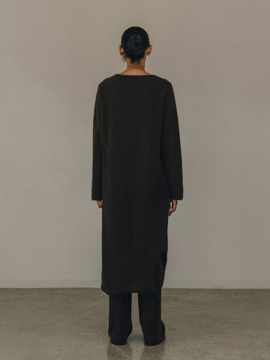 [moia] double knit wear (brown)