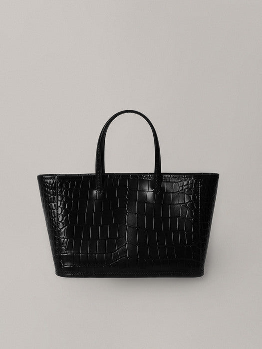 Nothing Written Ain croco tote bag (Black)
