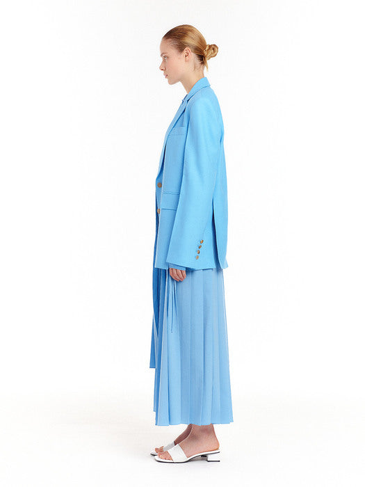 [EENK] Single-Breasted Blazer - Light Blue