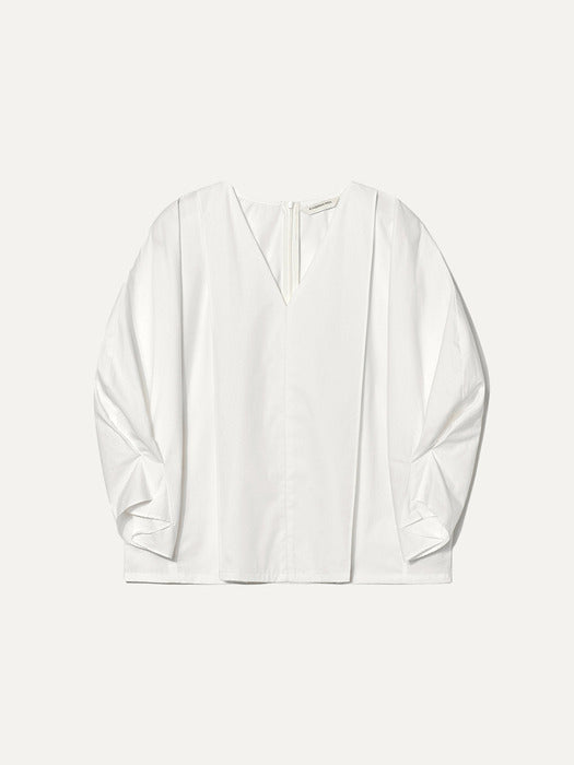 Kindersalmon Cocoon Sleeve Blouse White