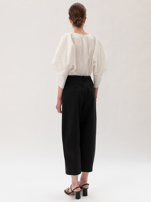 Kindersalmon Cocoon Sleeve Blouse White