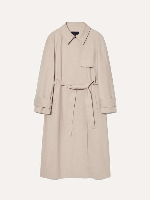 Kindersalmon Simple Trench Coat Hazelnut