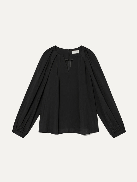 Kindersalmon Scabra Blouse Black