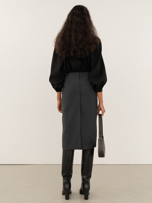 Kindersalmon Scabra Blouse Black
