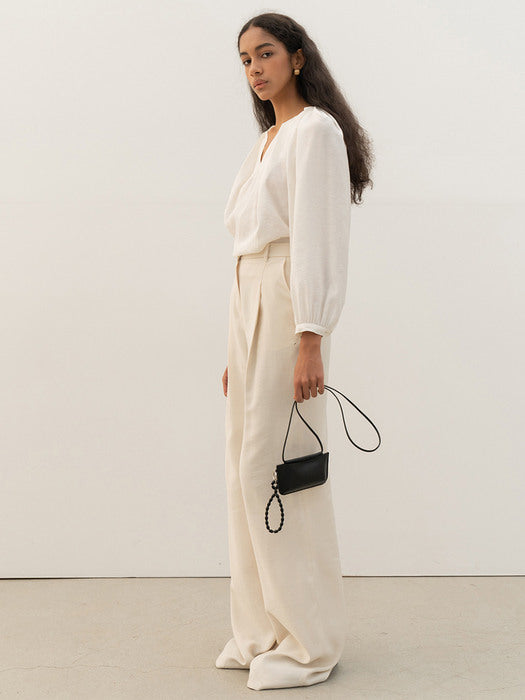 Kindersalmon Scabra Blouse White