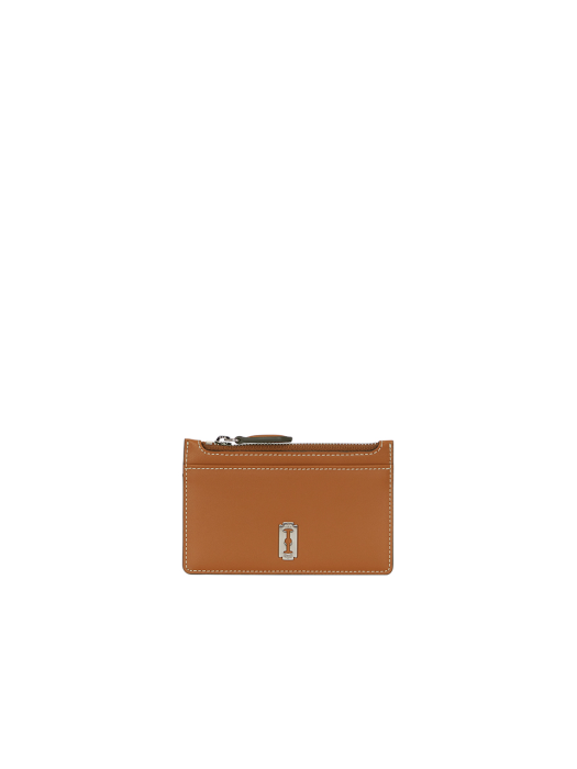 [vunque] Perfect Index Zipper Card Wallet (Camel)