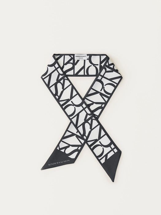 Kindersalmon Silk Scarf 05