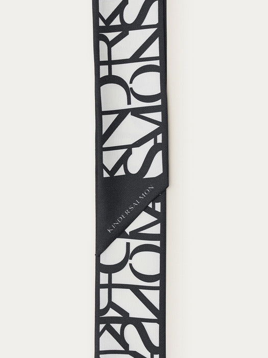 Kindersalmon Silk Scarf 05