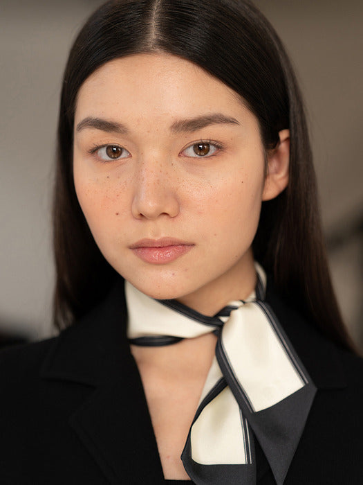 Kindersalmon Silk Scarf 07