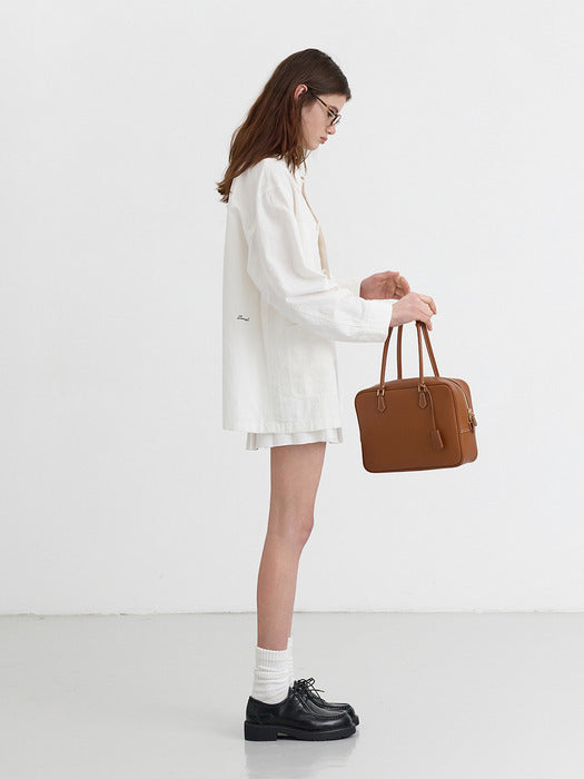 [dunst] CLASSIC 28 LEATHER BAG TAN_UDBA4F201CM