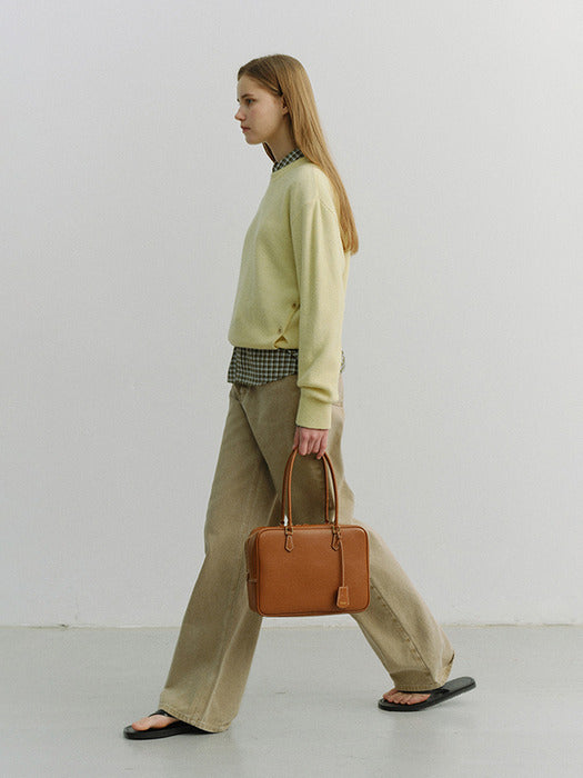 [dunst] CLASSIC 28 LEATHER BAG TAN_UDBA6E201CM