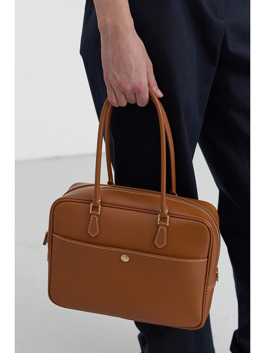 [dunst] CLASSIC 28 LEATHER BAG TAN_UDBA4F201CM