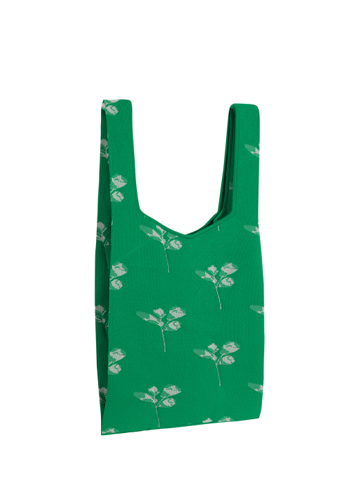 Eenk Home Jacquard Knit Bag - Green