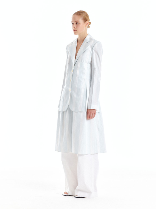Eenk Udella Single-Breasted Blazer - Light Grey