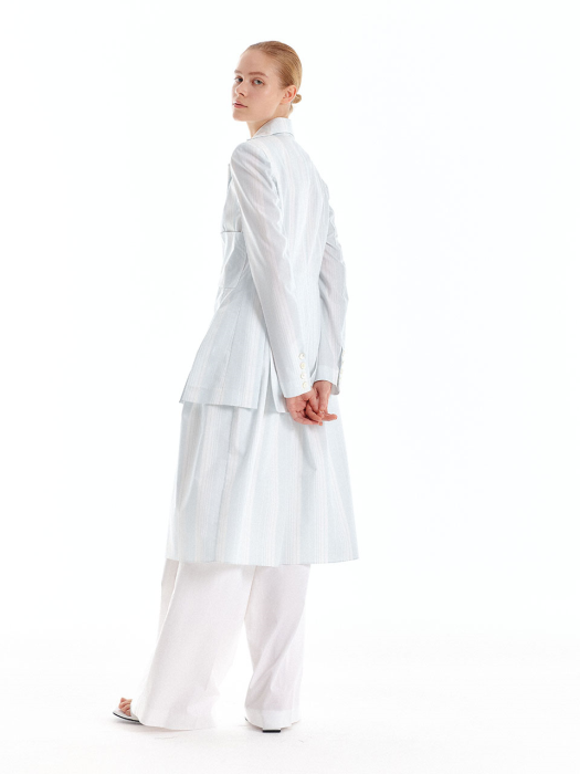 Eenk Udella Single-Breasted Blazer - Light Grey