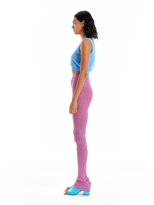 [EENK] Ura Sleeveless Knit Top - Light Blue