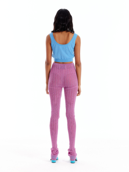 [EENK] Ura Sleeveless Knit Top - Light Blue