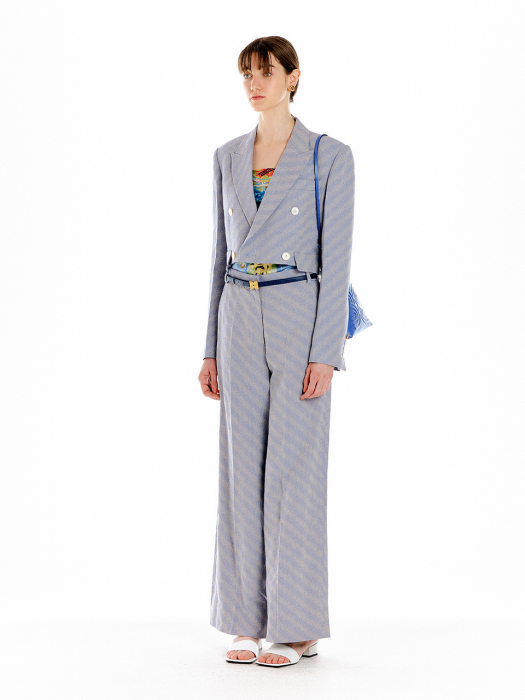 Eenk Uele Double-Breasted Blazer - Lavender