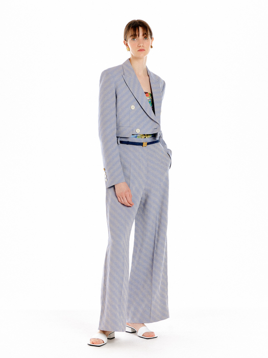 Eenk Uele Double-Breasted Blazer - Lavender