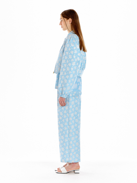 Eenk Umar Short Bomber Jumper - Light Blue