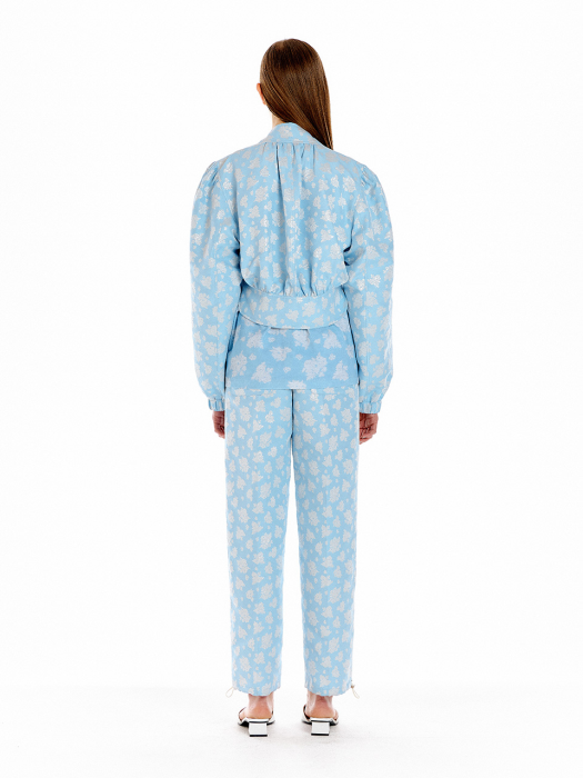 Eenk Umar Short Bomber Jumper - Light Blue