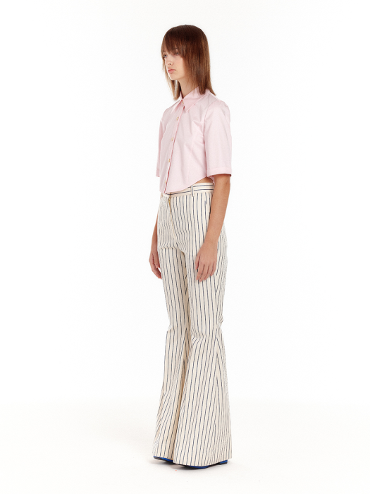 Eenk Uriah Crop Shirt - Light Pink