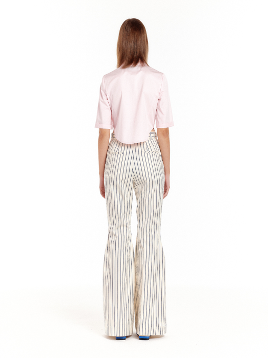 Eenk Uriah Crop Shirt - Light Pink