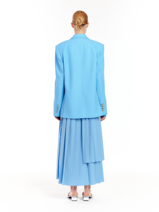 Eenk Urbandale Single-Breasted Blazer - Light Blue