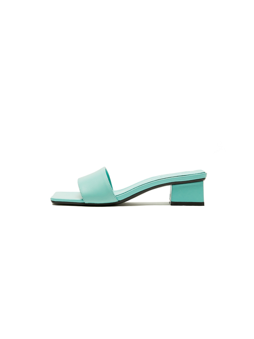 Eenk Ule Square-Toe Heeled Sandals - Mint
