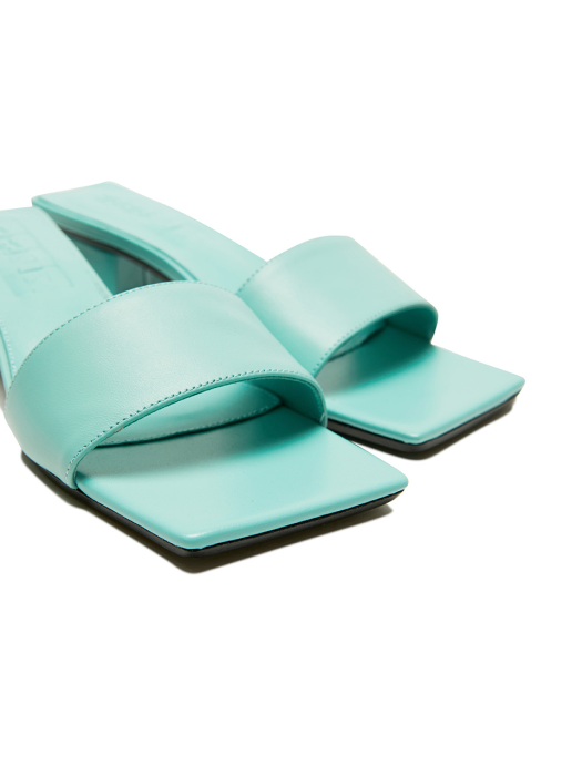 Eenk Ule Square-Toe Heeled Sandals - Mint