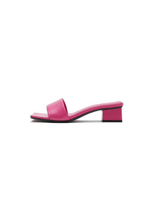 Eenk Ule Square-Toe Heeled Sandals - Pink