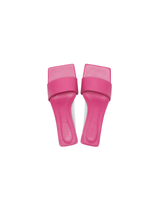 Eenk Ule Square-Toe Heeled Sandals - Pink