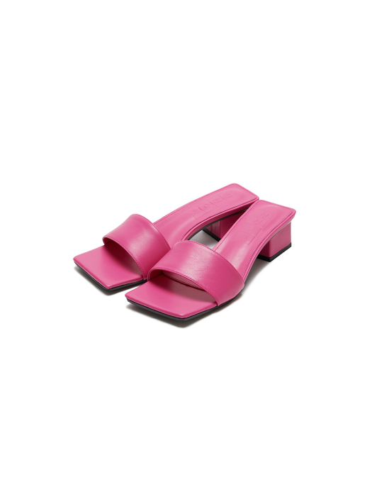 Eenk Ule Square-Toe Heeled Sandals - Pink