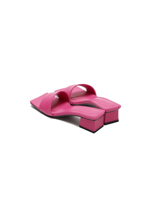 Eenk Ule Square-Toe Heeled Sandals - Pink