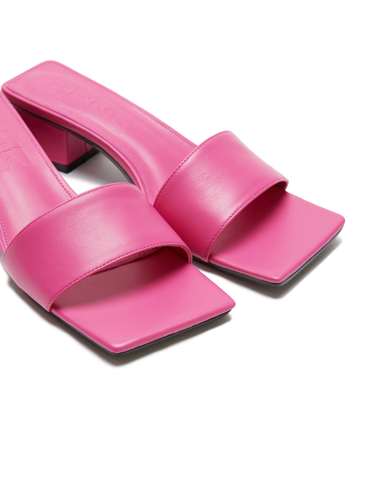 Eenk Ule Square-Toe Heeled Sandals - Pink
