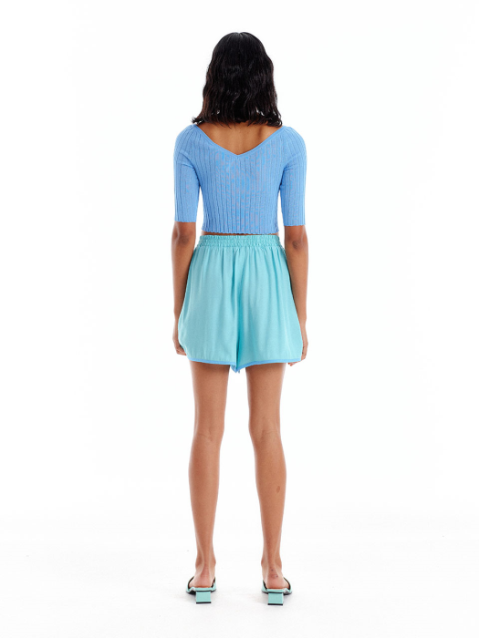 [EENK] Uroppi Paneled Trunk Shorts - Mint