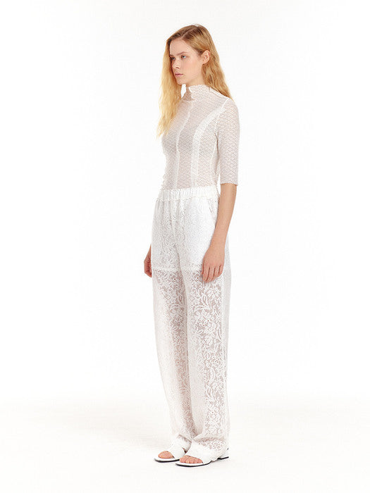 Eenk UN Half Sleeve Jersey Top - White