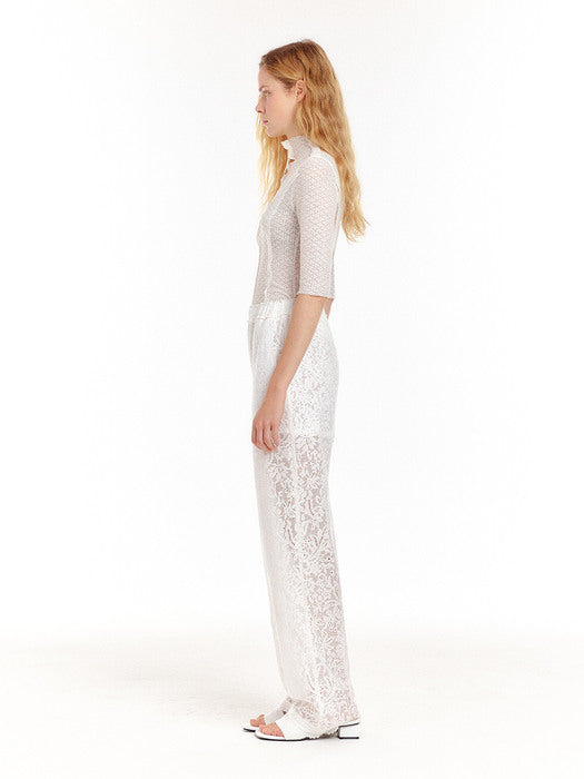 Eenk UN Half Sleeve Jersey Top - White